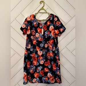 Maternity: Pinkblush Navy Floral Mini Dress